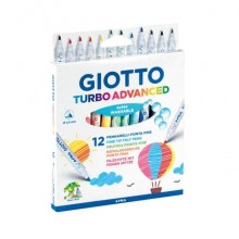 Pennarelli Giotto Turbo Advanced in conf. 12 colori assortiti F426000