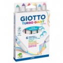 Pennarelli Giotto Turbo Giant in conf. 6 colori Pastel assortiti F431000