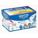 Pennarelli per tessuti Giotto Decor Textile in conf. da 48 colori assortiti F494700