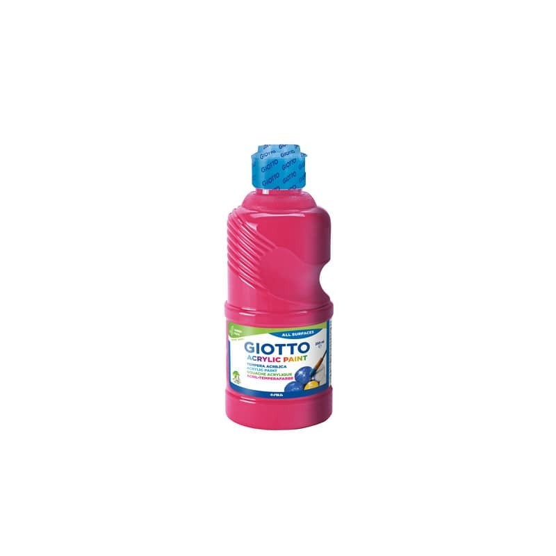 Tempera acrilica Giotto in flacone da 250 ml magenta - F53401000