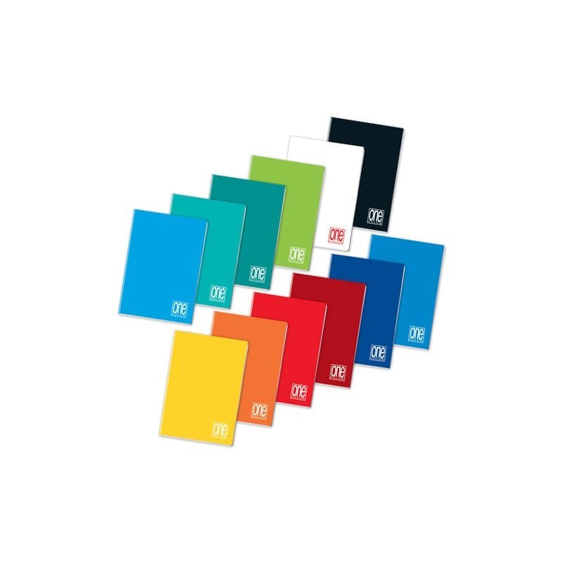 Quaderno One Color A5 - 80 g/m² - 20+1 ff - 5M - 1448 (Conf.10)