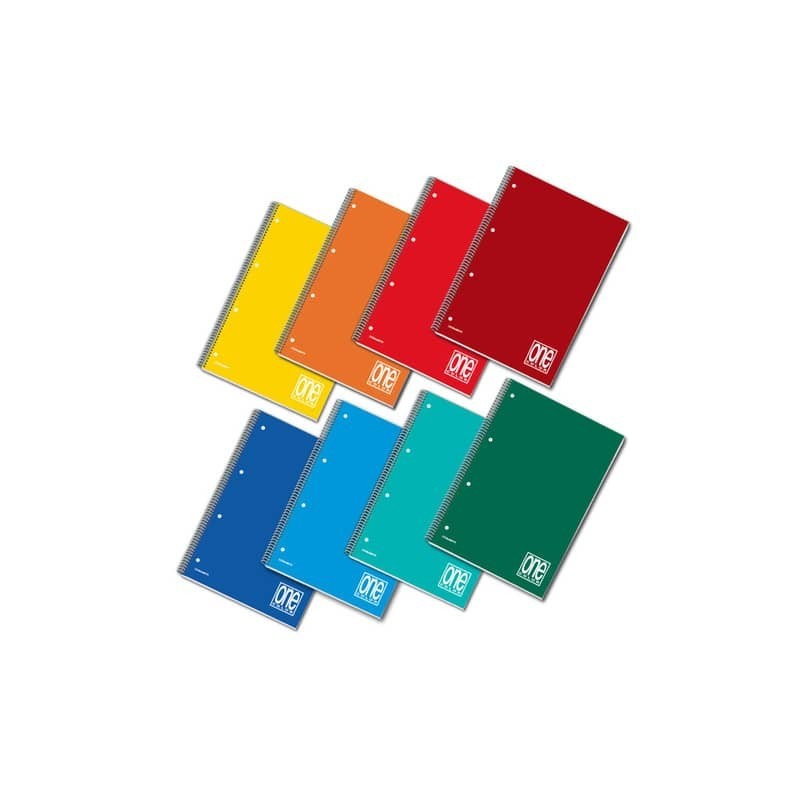 Maxi quaderno spiralato One Color A4 - 80 g/m² - 60 ff - 5M - 1143 (Conf.5)