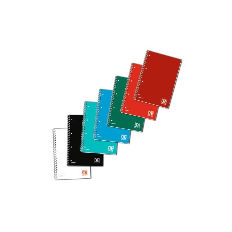 Quaderno spiralato One Color A5 - 80 g/m² - 60 ff - 1R - 1299 (Conf.5)