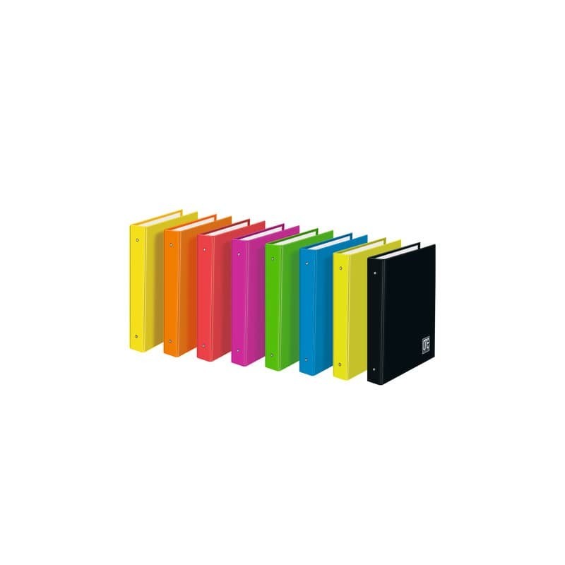 Raccoglitore ad anelli One Color 4 anelli Ø 30 mm - formato A4 colori assortiti - 2400 (Conf.6)
