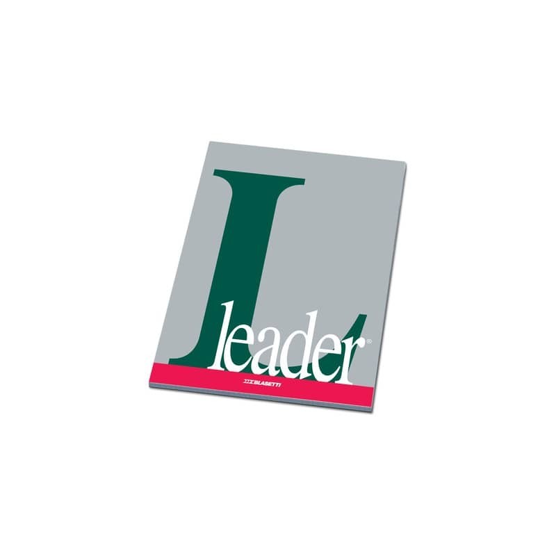 Blocco note collato Blasetti Leader A4 - 90 ff - 80 g/m2 - bianco 1109 (Conf.5)