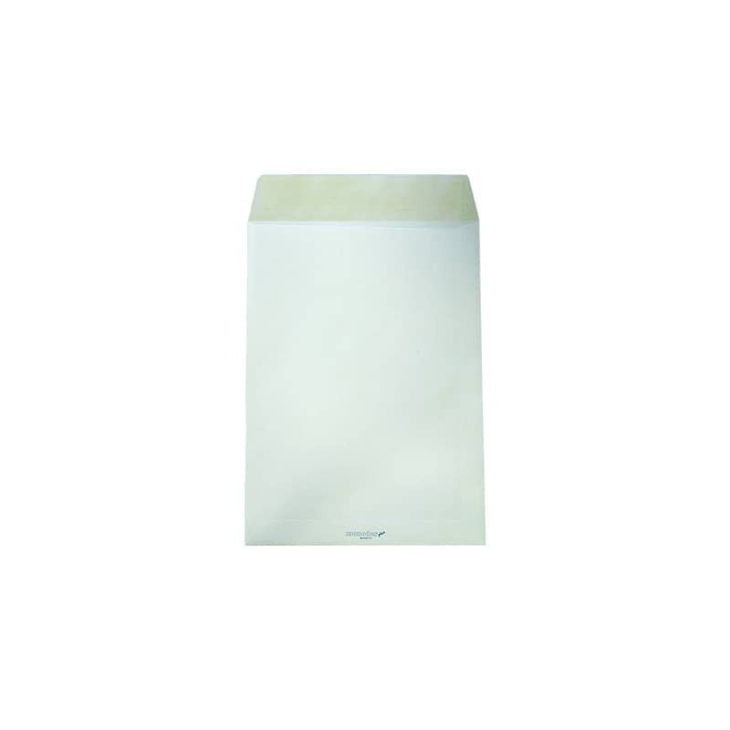 Busta senza soffietti Blasetti Monodex bianco con lembo strip - 80 g/m² - 230x330 mm - conf. 500 buste - 801