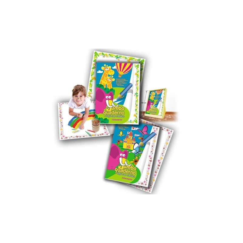 Quaderno per bambini Blasetti Jumbo - 20 ff bianchi - 100 g/m2 - 43x60 cm 1424