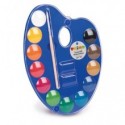 Acquerelli Primo Ø 25 mm in conf. da 12 colori assortiti + tavolozza - 101A12TO (Conf.5)