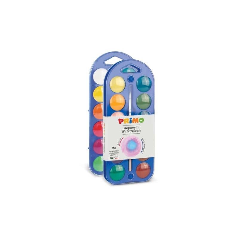 Acquerelli Primo Ø 25 mm in conf. da 24 colori assortiti - 111A24B (Conf.6)