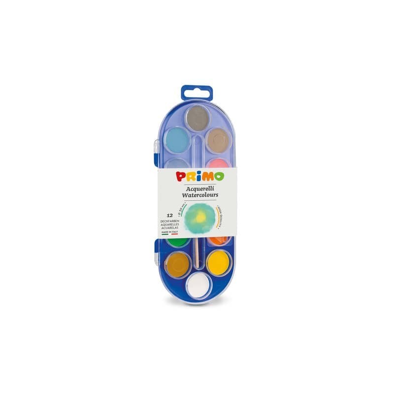 Acquerelli Primo Ø 30 mm in conf. da 12 colori assortiti - 112A12SG (Conf.5)