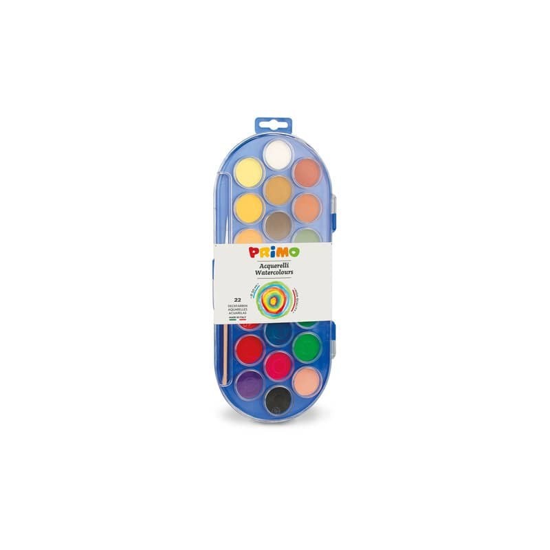 Acquerelli Primo Ø 30 mm in conf. da 22 colori assortiti - 114A22SG (Conf.5)