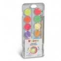 Acquerelli speciali Primo Ø 30 mm in conf. da 12 colori fluo e metallizzati assortiti - 115A12FM (Conf.5)
