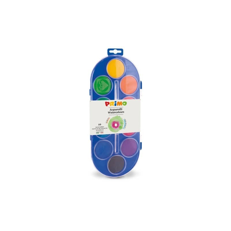 Acquerelli Primo Ø 44 mm in conf. da 10 colori assortiti - 120A10SG (Conf.5)