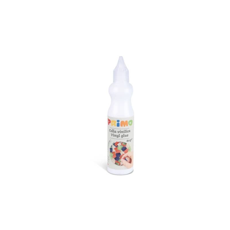 Colla vinilica Primo in bottiglia con beccuccio dosatore - 80 g - 3301CV80 (Conf.24)