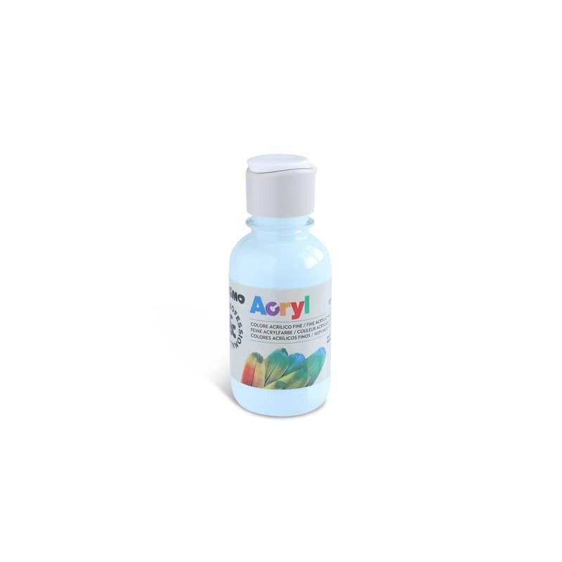 Colore acrilico Primo in bottiglia PET con tappo dosatore 125 ml - 510 azzurro cielo - 402TA125510