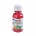 Colore acrilico Primo in bottiglia PET con tappo dosatore 125 ml - 310 rosso carminio - 402TA125310