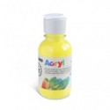 Colore acrilico Primo in bottiglia PET con tappo dosatore 125 ml - 201 giallo - 402TA125201
