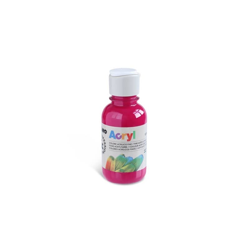 Colore acrilico Primo in bottiglia PET con tappo dosatore 125 ml - 301 magenta - 402TA125301