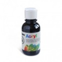 Colore acrilico Primo in bottiglia PET con tappo dosatore 125 ml - 800 nero - 402TA125800