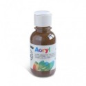 Colore acrilico Primo in bottiglia PET con tappo dosatore 125 ml - 745 ombra naturale - 402TA125745