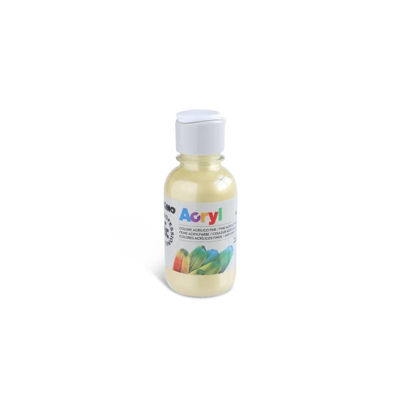 Colore acrilico Primo in bottiglia PET con tappo dosatore 125 ml - 920 oro - 402TA125920