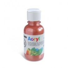 Colore acrilico Primo in bottiglia PET con tappo dosatore 125 ml - 930 rame - 402TA125930