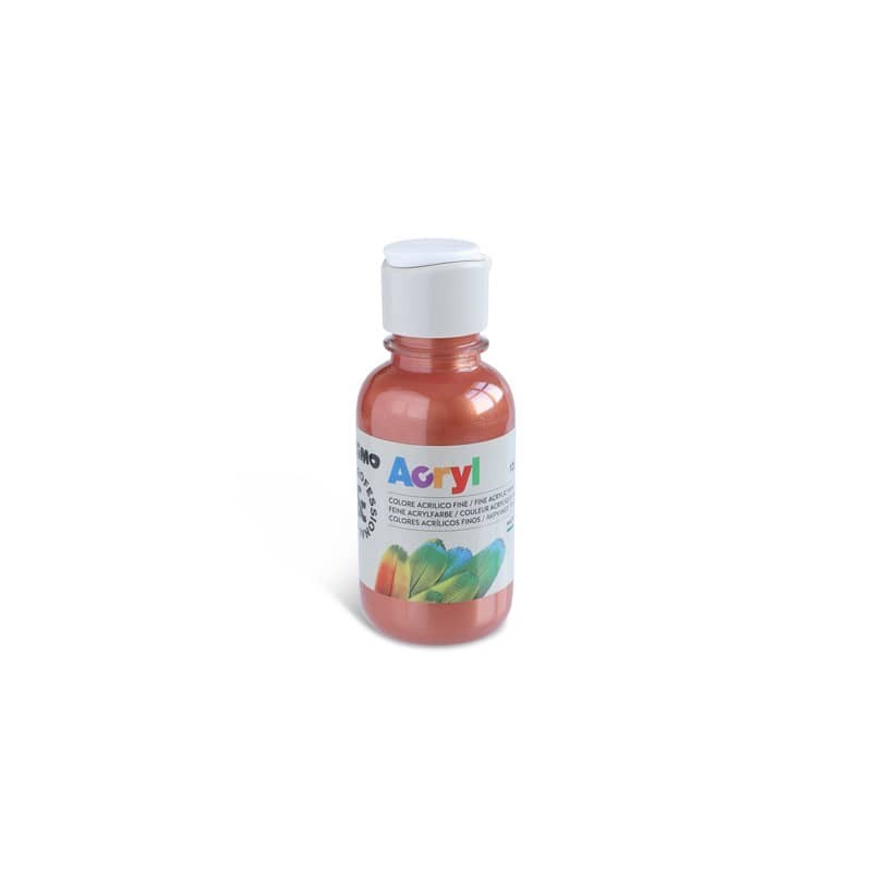 Colore acrilico Primo in bottiglia PET con tappo dosatore 125 ml - 930 rame - 402TA125930