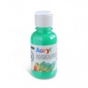 Colore acrilico Primo in bottiglia PET con tappo dosatore 125 ml - 610 verde brillante - 402TA125610