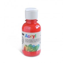 Colore acrilico Primo in bottiglia PET con tappo dosatore 125 ml - 300 rosso vermiglio - 402TA125300