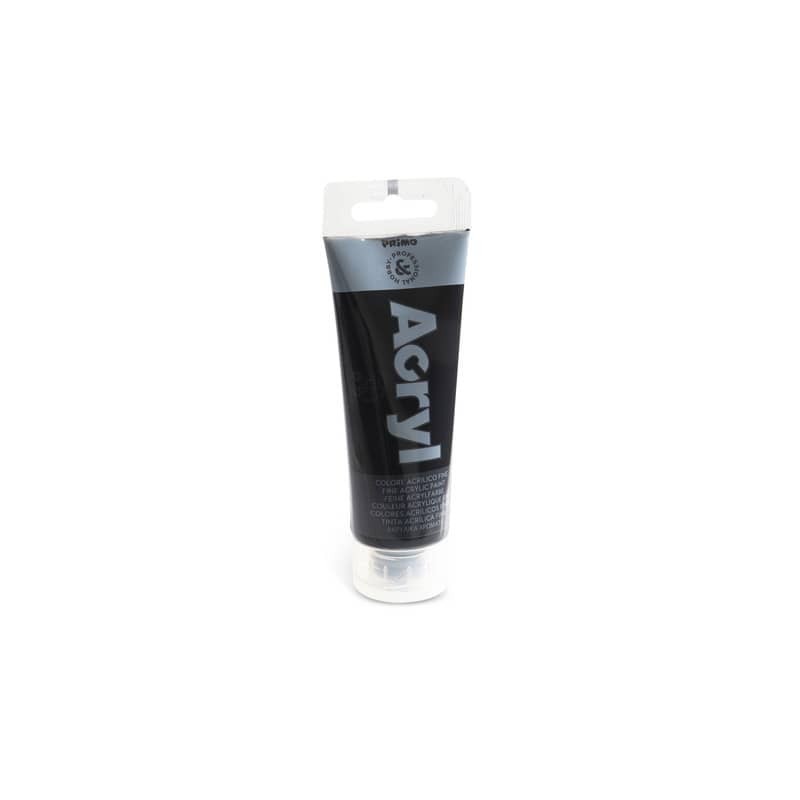 Colore acrilico Primo in tubetto in polietilene 75 ml - 800 nero 420TA75800N