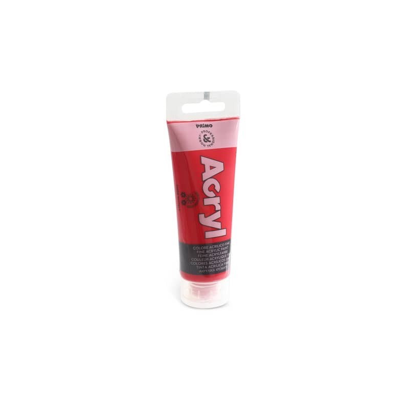 Colore acrilico Primo in tubetto in polietilene 75 ml - 310 rosso carminio 420TA75310N