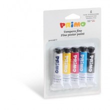 Tempera 12 ml - blister 5 tubetti - Primo colori assortiti - 442T5BL