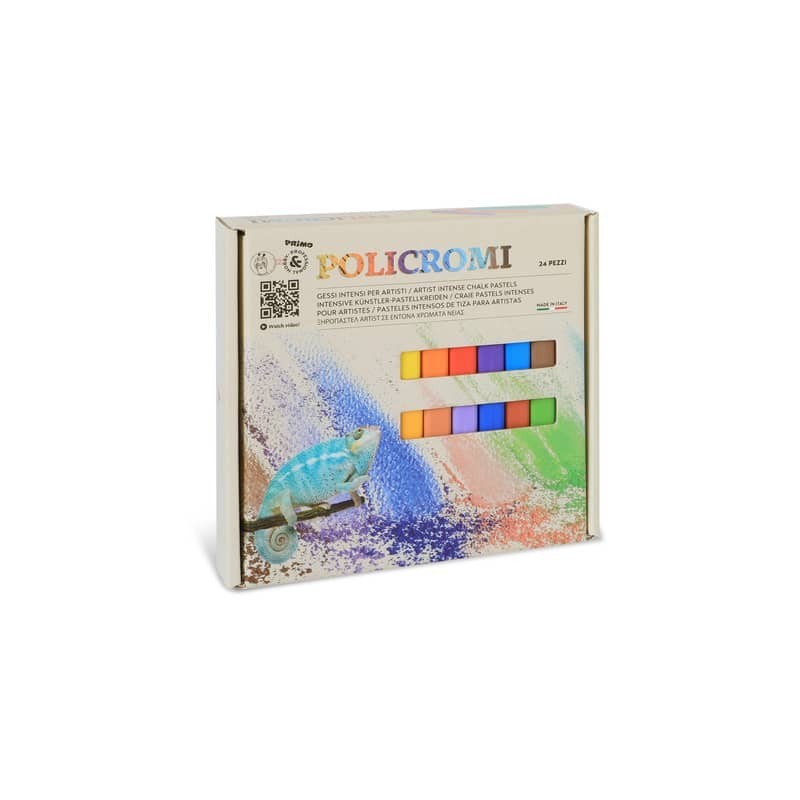 Gessi policromi per artisti Primo in conf. da 24 colori assortiti - 021GC24I