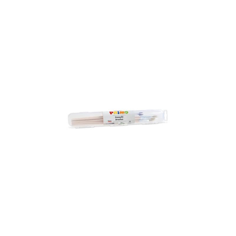 Set pennelli multiuso Primo in conf. da 10 punte assortite 1239PTQ10