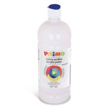 Colore acrilico Primo in bottiglia con tappo dosatore 1000 ml - 100 bianco 404TA1000100