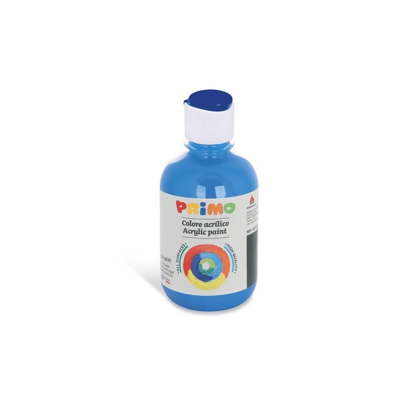 Colore acrilico Primo in bottiglia con tappo dosatore 300 ml - 501 blu ciano 400TA300501