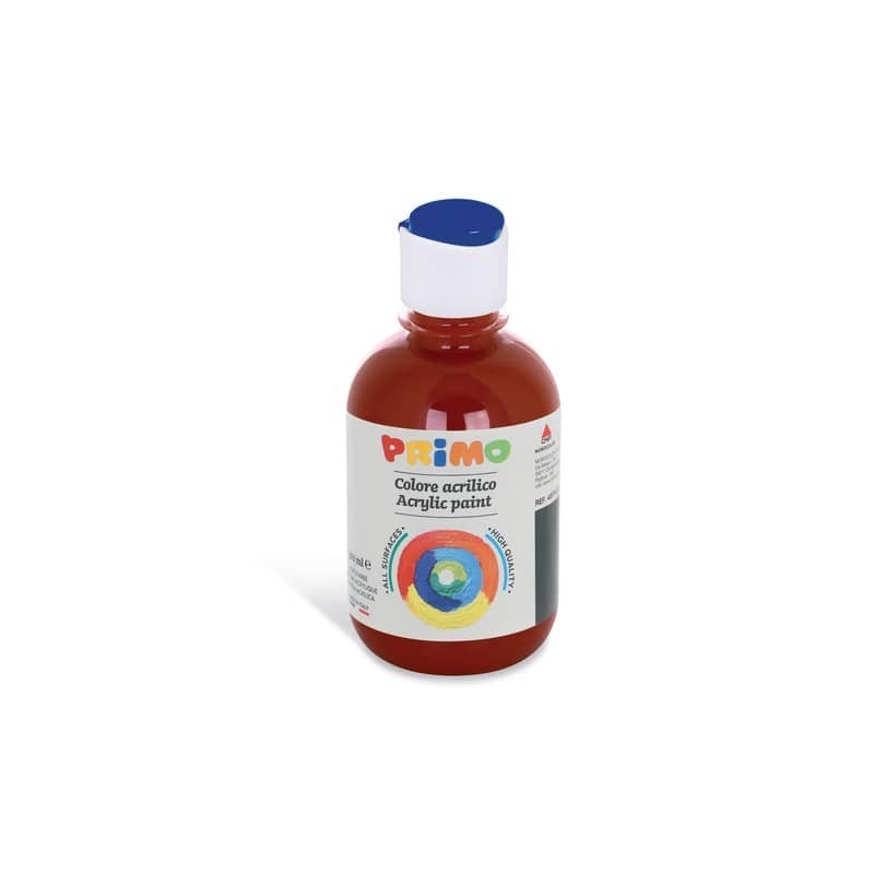 Colore acrilico Primo in bottiglia con tappo dosatore 300 ml - 730 marrone 400TA300730