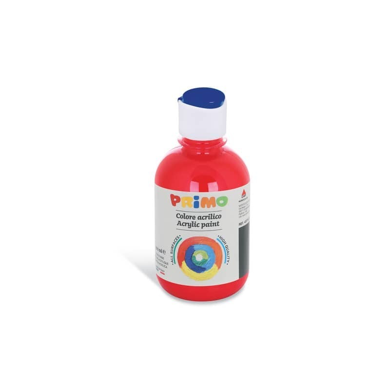 Colore acrilico Primo in bottiglia con tappo dosatore 300 ml - 380 scarlatto 400TA300380