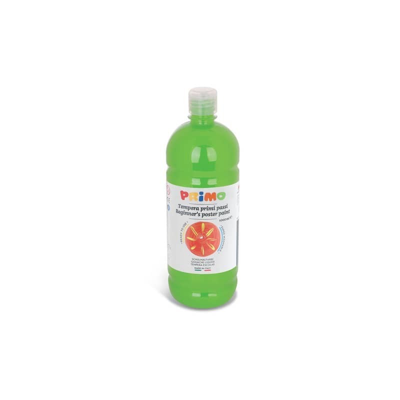 Tempera brillante in bottiglia in PET Primo Primi Passi 1000 ml verde chiaro 204BR1000600