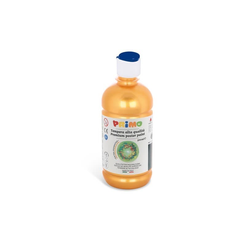 Tempera brillante in bottiglia in PET Primo Primi Passi 500 ml oro 201TL500920