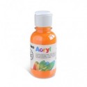 Colore acrilico Primo in bottiglia PET con tappo dosatore 125 ml - 250 arancio 402TA125250