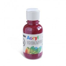 Colore acrilico Primo in bottiglia PET con tappo dosatore 125 ml - 320 bordeaux 402TA125320