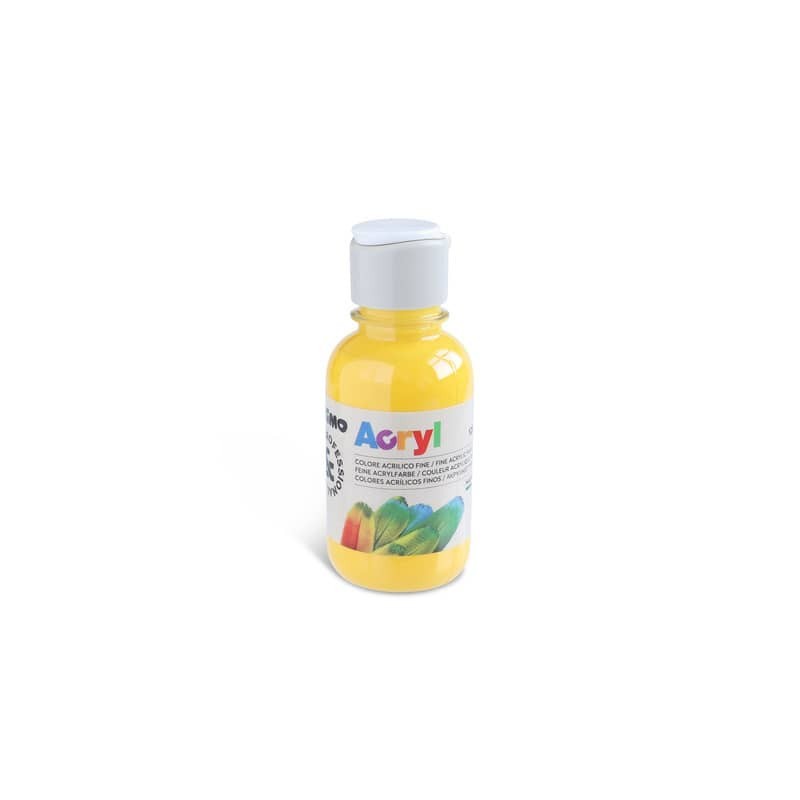 Colore acrilico Primo in bottiglia PET con tappo dosatore 125 ml - 220 giallo oro - 402TA125220