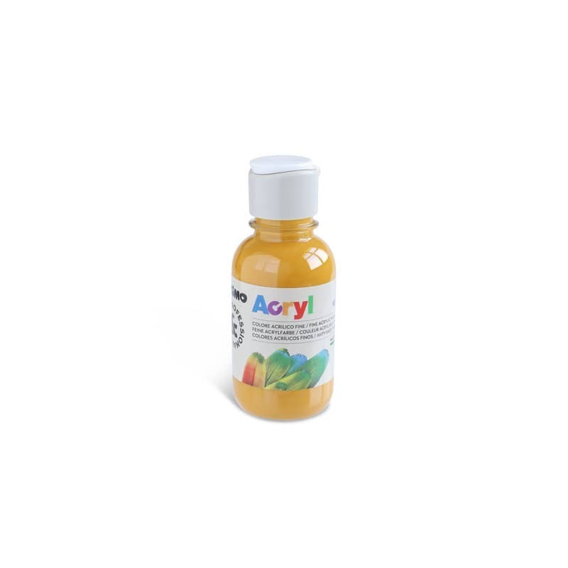 Colore acrilico Primo in bottiglia PET con tappo dosatore 125 ml - 270 ocra - 402TA125270