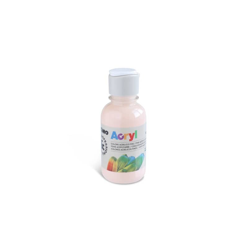 Colore acrilico Primo in bottiglia PET con tappo dosatore 125 ml - 331 rosa albicocca - 402TA125331