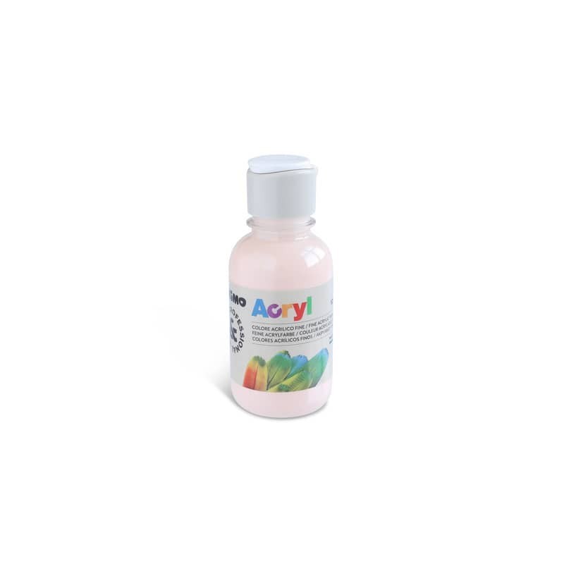 Colore acrilico Primo in bottiglia PET con tappo dosatore 125 ml - 330 rosa carne - 402TA125330