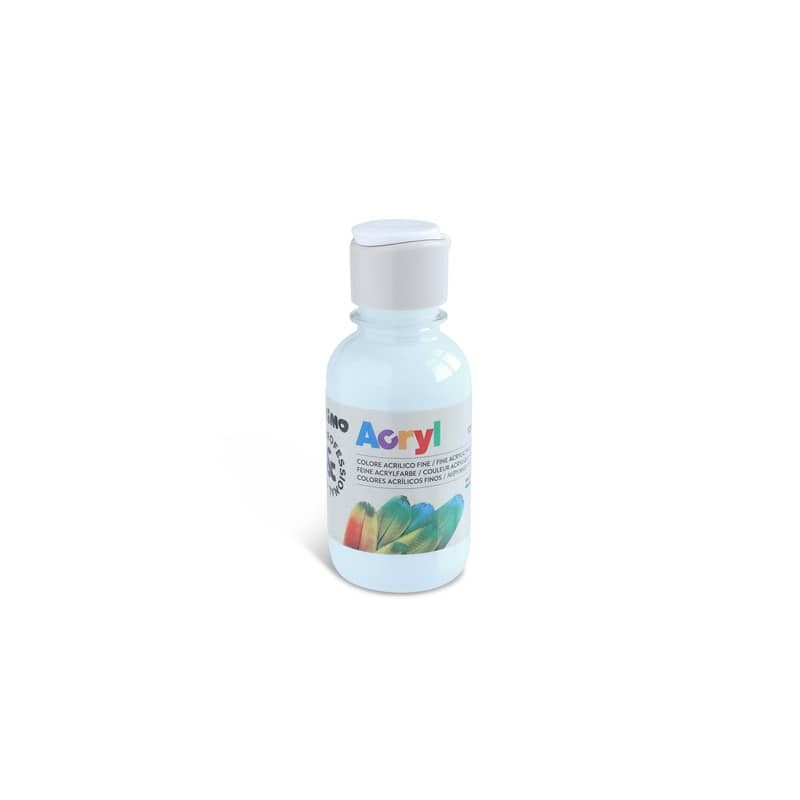 Colore acrilico Primo in bottiglia PET con tappo dosatore 125 ml - 611 verde menta - 402TA125611