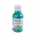 Colore acrilico Primo in bottiglia PET con tappo dosatore 125 ml - 641 verde smeraldo - 402TA125641