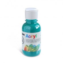 Colore acrilico Primo in bottiglia PET con tappo dosatore 125 ml - 641 verde smeraldo - 402TA125641