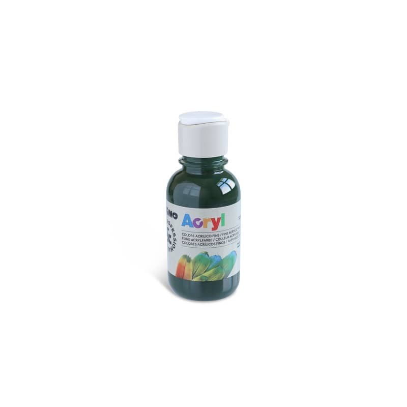 Colore acrilico Primo in bottiglia PET con tappo dosatore 125 ml - 690 verde vescica - 402TA125690